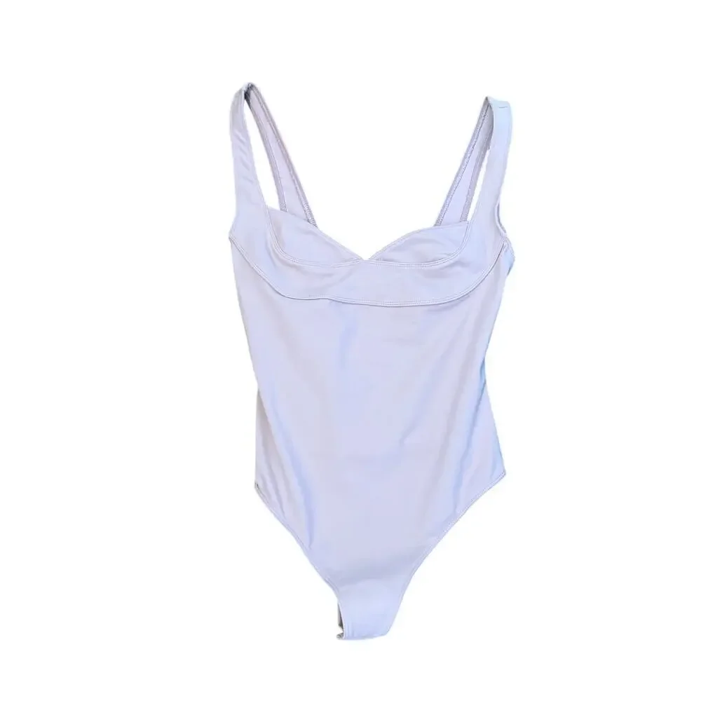 NWOT Intimately Free People Dusk to Dawn Lavender Thong Body Suit - S